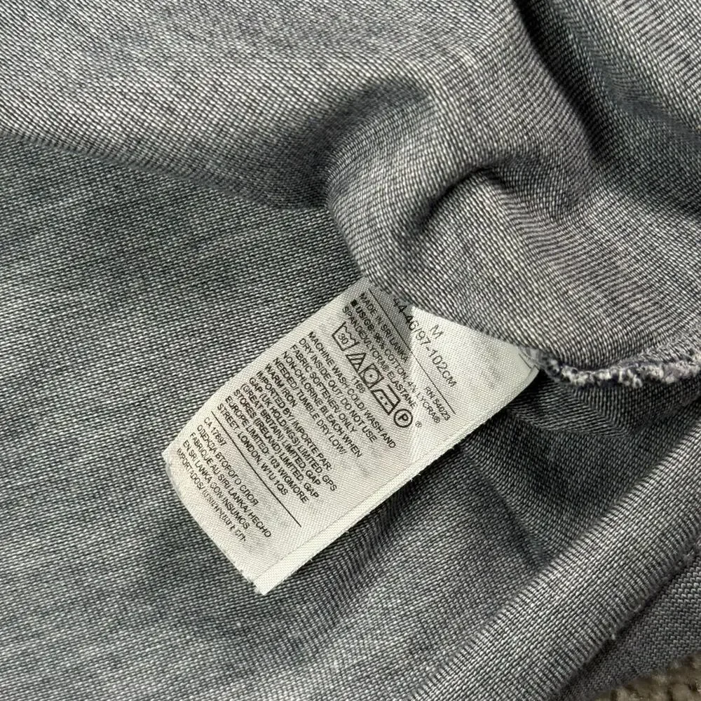 Banana‎ Republic Shirt Mens Medium Gray Performance Pique Polo Golf Preppy